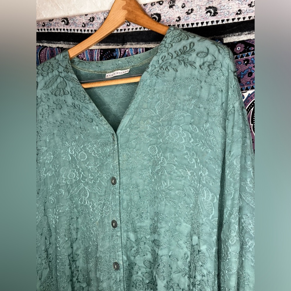 Bryn Walker Textured Button Down Top - image 3